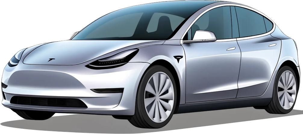 Tesla Model Y in Quick Silver